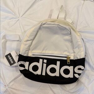 Adidas Cream and Black Mini Backpack